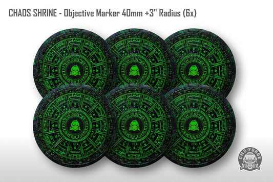 Objective Markers Warhammer Neoprene Set of 6