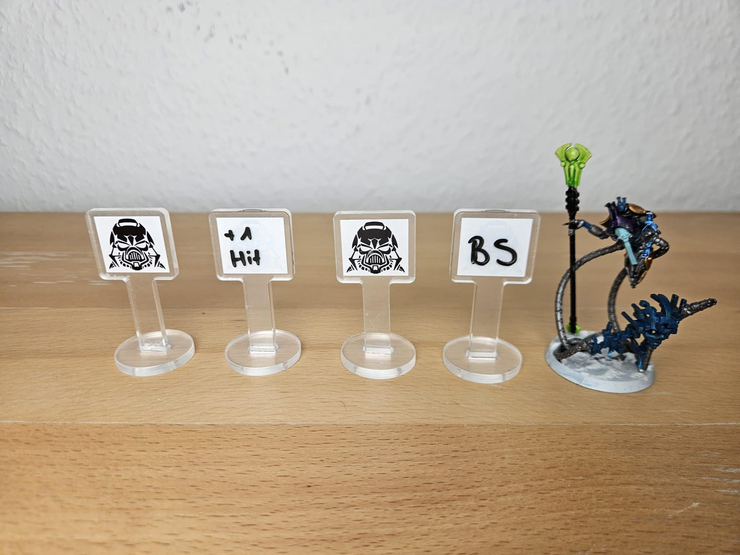 Tabletop Marker Stands – Double-Sided with Logo & Writable Surface