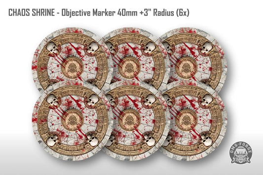 Objective Markers Warhammer Neoprene Set of 6