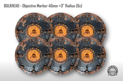 Objective Markers Warhammer Neoprene Set of 6